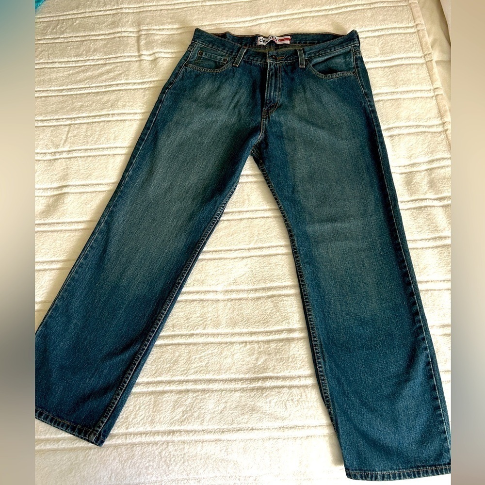 Denizen From Levi’s Mens 281 Straight Fit 34 Waist Jeans Denim​​​​​​​​​